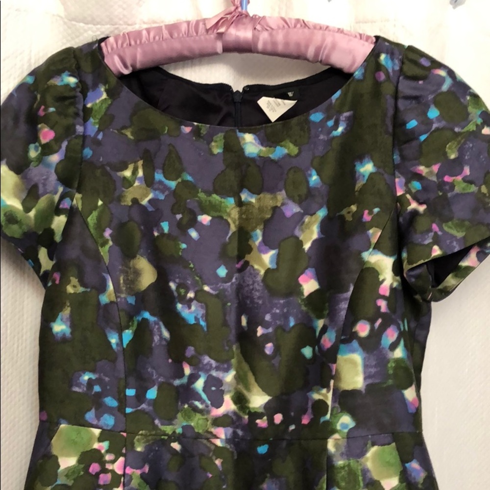 Jcrew sheath watercolor dress - size 6